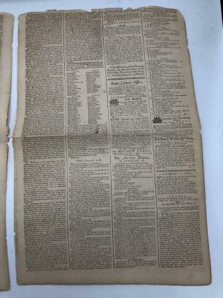 Pennsylvania Packet Newspaper March 1787 Announcing of Constitutional Convention 2