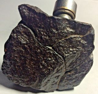 Gebel Kamil Iron Meteorite From Egypt,  129.  5 Gram,  With Partial Fusion Crust