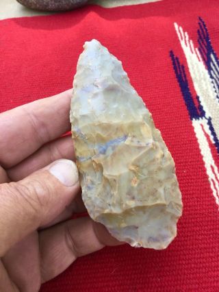 Indian Artifacts / Fine Ohio Colorful Blade / Authentic Arrowheads