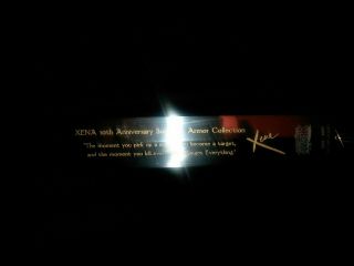 Xena Warrior Princess 10th Anniversary Sword W/18kt Gold Plated Handle & Mother 3
