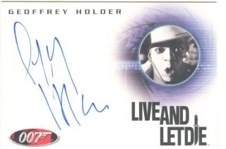 James Bond Heroes & Villains Autograph Card A124 Geoffrey Holder