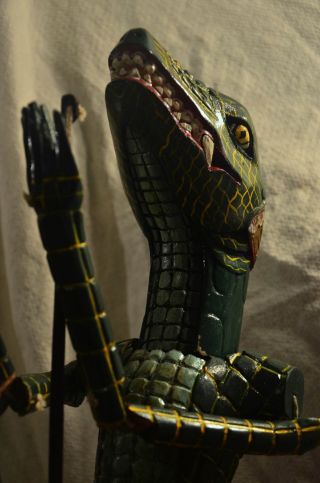 KAPISRABA CROCODILE warrior wayang Golek Wooden Puppet from JAVA OLD 11