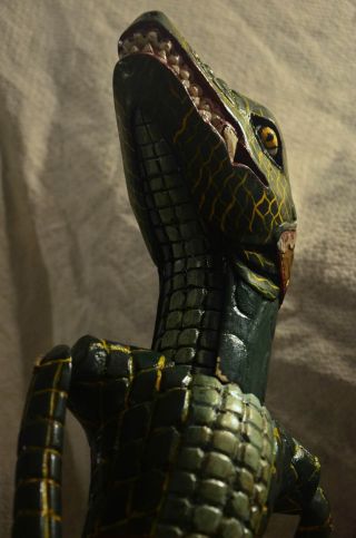 Kapisraba Crocodile Warrior Wayang Golek Wooden Puppet From Java Old