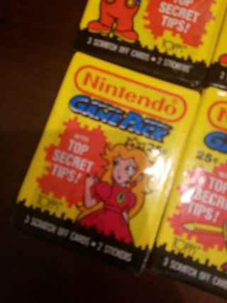 10 Vintage 1989 NINTENDO GAME PACKS - Mario Bros Link Princess Peach 4