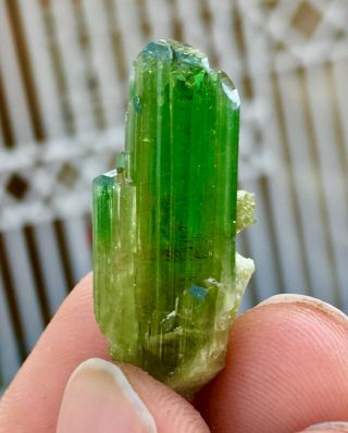 WoW 23 C.  T Top Class Damage Terminated Green Watermelon Tourmaline Crystal 3