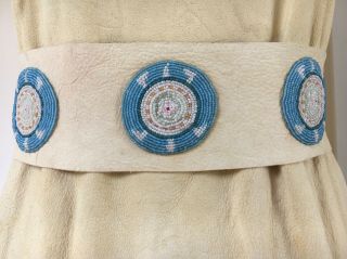 Buckskin Dress,  Handmade with fringe,  beadwork & shawl,  PowWow Regalia 10
