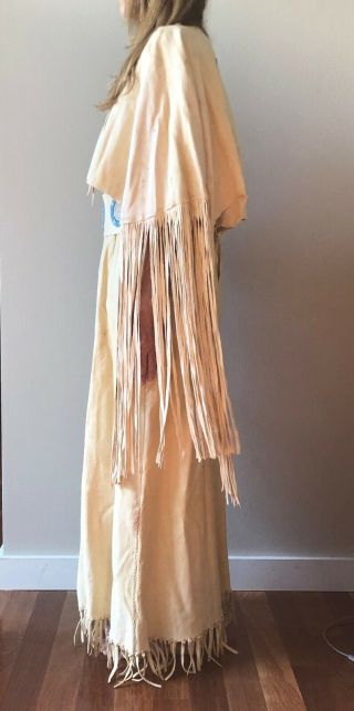 Buckskin Dress,  Handmade with fringe,  beadwork & shawl,  PowWow Regalia 2