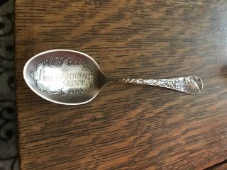 1904 Paye Baker Copper Souvenir Spoon Philipsburg Montana St.  Louis Worlds Fair