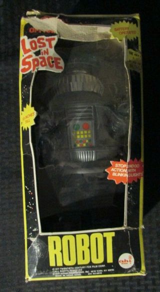 1977 Lost In Space Robot Battery Operated 10 " Vf/gd W/ Box Rare Ahi