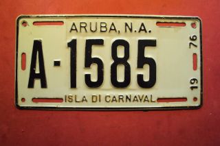 Aruba N.  A.  - License Plate - 1976 -