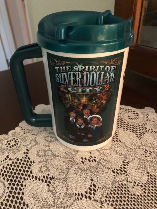 Silver Dollar City Old Time Christmas $1.  50 Grandfathered Refillable Mug