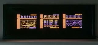 Star Trek: The Next Generation Screen Matched Starfleet Lcars Panel