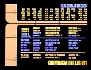 Star Trek: The Next Generation SCREEN MATCHED Starfleet LCARS Panel 3