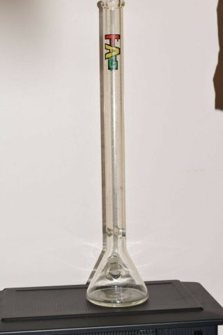 Tag 30 " Lung Buster Beaker Bong - " 30 Inches Of Doom " - Thick Ass Glass - Rare