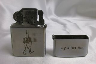 1968 Vietnam HOA BINH Middle Finger Peace Sign 5 Side Engraved Zippo Lighter 5DD 11