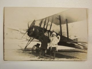 Postcard,  Avro 504 C.  1919 Switzerland (ww1 Biplane,  Rfc,  Raf,  Trainer,  3 - Seat?)