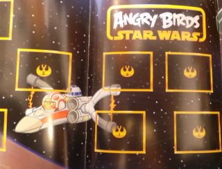 album angry birds star wars,  4 envelopes stickers Chile 3