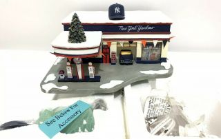 York Yankees Service Station Gas Pump Hawthorne Village Christmas Display 04