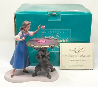 Wdcc Beauty & The Beast Forbidden Discovery Figurine Box Scp