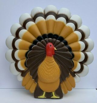 Vintage Union Products Don Featherstone Thanksgiving Turkey Blow Mold 20 " Decor