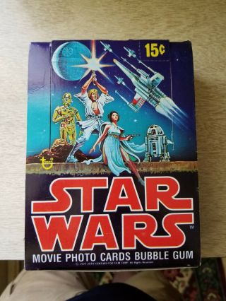 Star Wars 1977 Topps 1st Edition 36 Wax Packs