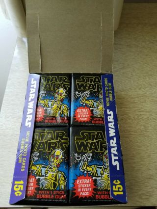 Star Wars 1977 Topps 1st Edition 36 Wax Packs 8