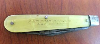 Vintage Western State Boulder Pocket Knife Carlsbad Caverns Mexico Adve 3