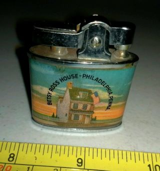 Vintage Betsy Ross House Philadelphia Pa Empire Lighter