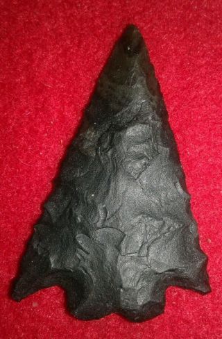 Authentic Arrowheads Oregon Artifacts 1 3/4 " Pinto Basin Barbed Shoulder.
