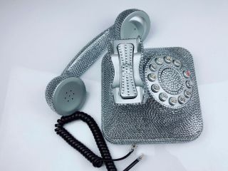 BlingUstyle 3rd - generation Unique U.  K sign Retro Sliver Crystal Real Telephone 8