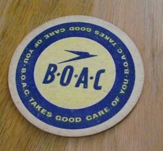 Rare Early Boac Collectibles Baggage Tag Takes Good Care Of You Speedbird Logo