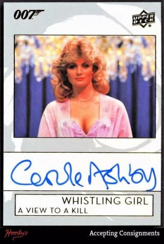 2019 Upper Deck James Bond 007 Carole Ashby As Whistling Girl Autograph Auto