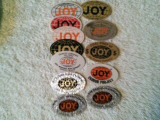Joy Stickers Qty 12 Oldies