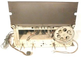 Vintage Rca 19k Radio Part: Chassis W/ All 9 Tubes & Good Tuning Action