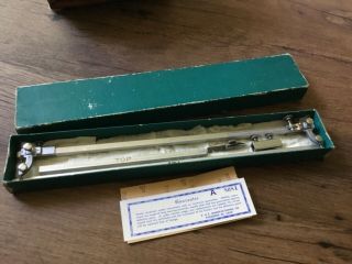 Vintage Vemco Beam Compass With Micro Adjusting All
