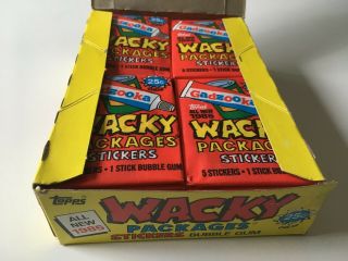 Wacky Packages 1985 Full Box Of 48 Packs