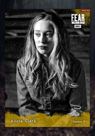 The Walking Dead Card Trader Fear Aphotic Gold Alicia Clark,  25cc