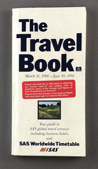 Sas Timetable Worldwide March - June 1991 Scandinavian Airline System Seat Maps