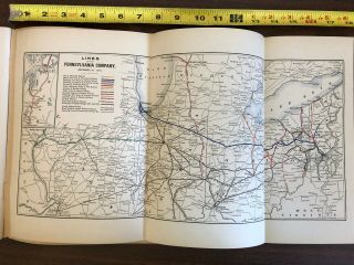 1910 Pennsylvania Company 39th Annual Report Railroad Map