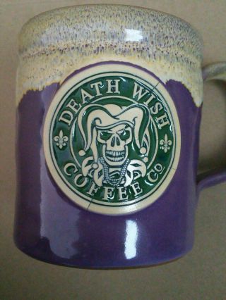 2015 Death Wish Coffee Mardi Gras Jester Mug - See The Description