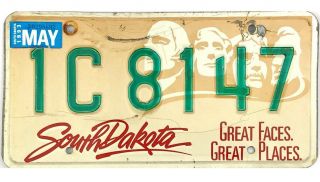 99 Cent 1993 South Dakota License Plate 1c8147