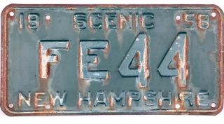 99 Cent 1958 Hampshire License Plate Fe44