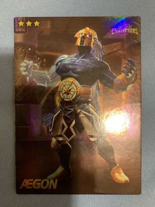 Marvel Contest Of Champions Dave & Busters Foil 01/75 Aegon (holographic) Shiny