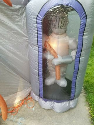 Rare Gemmy Haunted House Airblown Over 12 feet Tall Inflatable with Sound Box 5