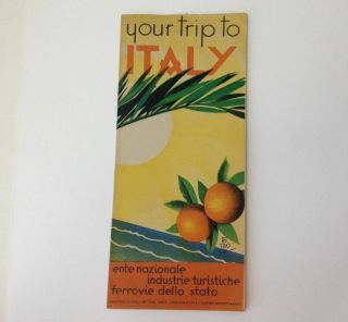 Vintage Travel Brochure Italy Trip Booklet Italian Vacation