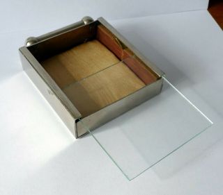 Antique Vintage Art Deco table cigarette holder case box lighter shape 3