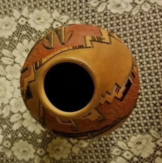 Hopi Pottery by Marty and Elvira Naha Nampeyo signed 11 Inches Tall 5