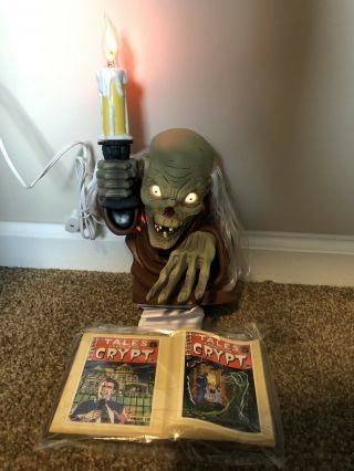 Vintage Tales From The Crypt Cryptkeeper Light Up Candelabra 1996 Halloween