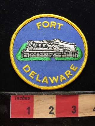 Fort Delaware Patch Emblem Harbor Defense Facility State Park 73a3