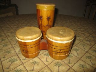 Souvenir Vintage Cuban Bongo Set